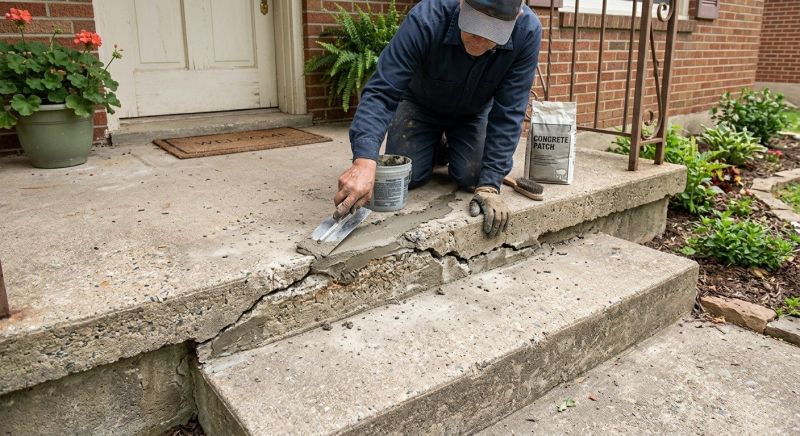 Cracked Sidewalk Repair in West Des Moines, IA